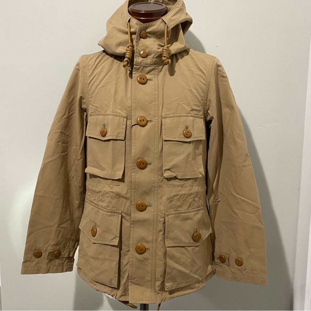 Nigel Cabourn beige mountain parka/jacket, JP size 44= US size XS